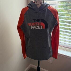 The North Face Charcoal and Orange Pullover